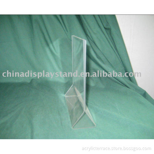 lucite menu holder display